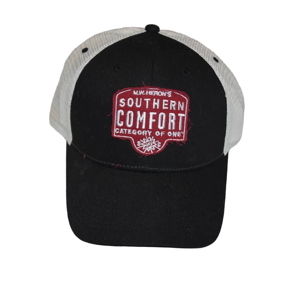Southern Comfort Men's Trucker Cap, Hat, OSFA, Black, White, NEW